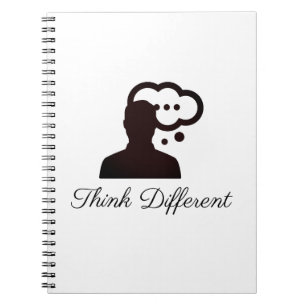 Cuaderno Pensar en el estilo de un eslogan diferente