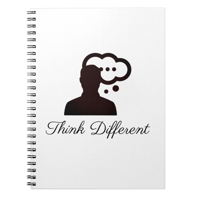 Cuaderno Pensar en el estilo de un eslogan diferente (Frente)