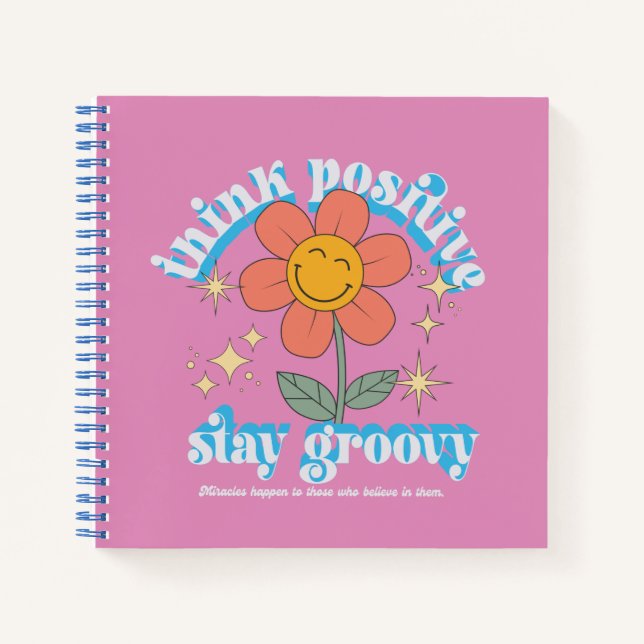 Cuaderno Pensar en el lema de Stay Groovy (Anverso)