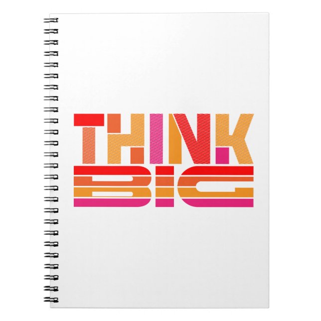 Cuaderno Pensar en gran motivación (Frente)