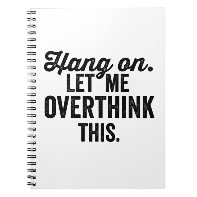 Cuaderno pensemos en esto, ansiedad, ansiedad (Frente)