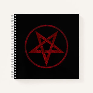 Cuaderno Pentagram del diablo Rojo