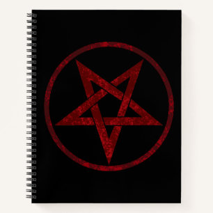 Cuaderno Pentagram del diablo Rojo