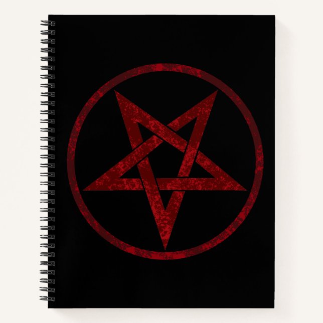 Cuaderno Pentagram del diablo Rojo (Anverso)