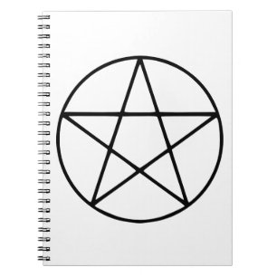 Cuaderno Pentagram Symbol - Five Pointed Star Shape