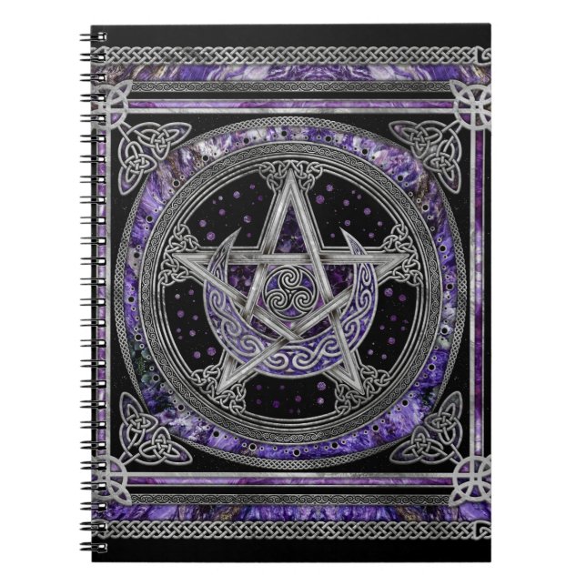 Cuaderno Pentagram Triskelion Ametist Moon (Frente)