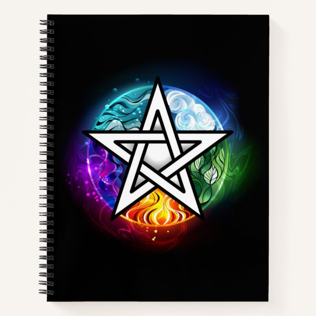 Cuaderno Pentagrama de Wiccan (Anverso)