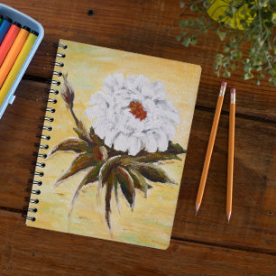 Cuaderno Peonía blanca