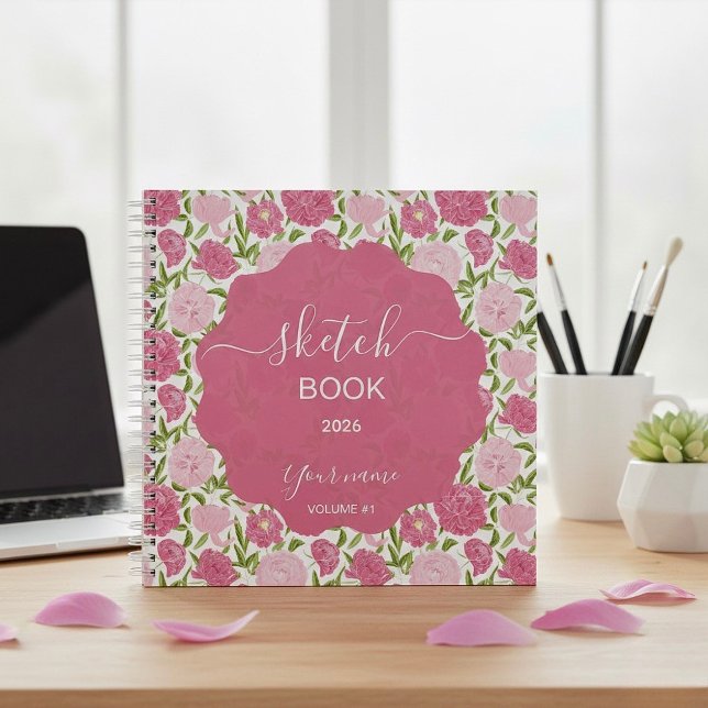 Cuaderno Peonía de Amor Rosa (Subido por el creador)