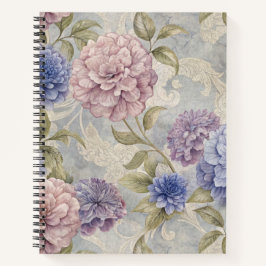 Cuaderno Peonía floral vintage