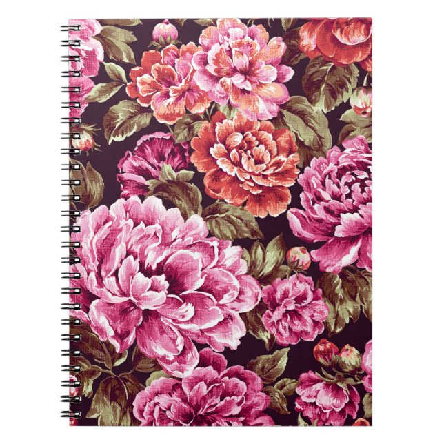 Cuaderno Peonías en Flor (Frente)