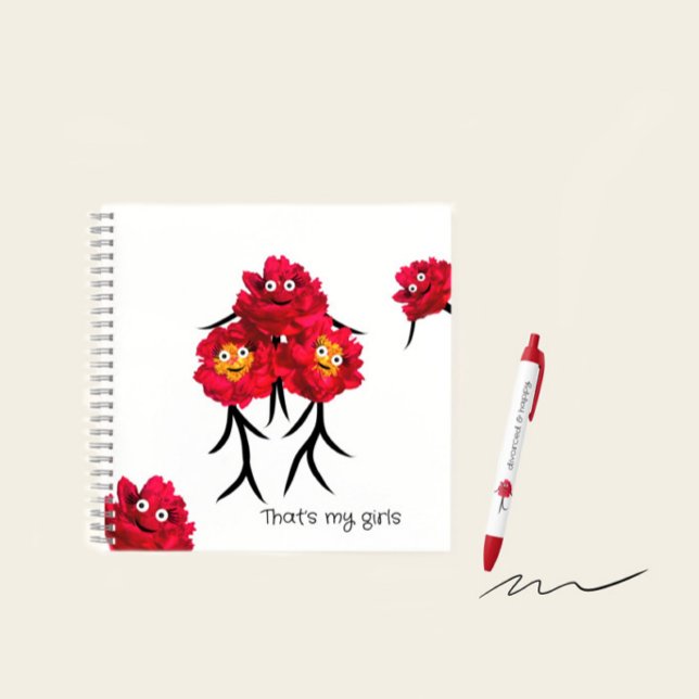 Cuaderno peonías rojas (Subido por el creador)