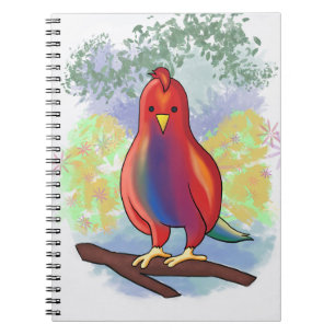 Cuaderno Pepo parrot cartoon on spiral notebook