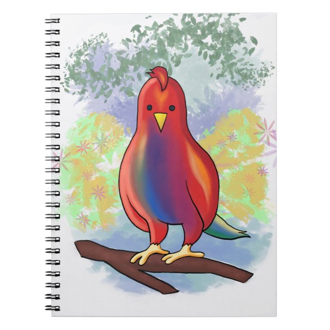 Cuaderno Pepo parrot cartoon on spiral notebook (Frente)