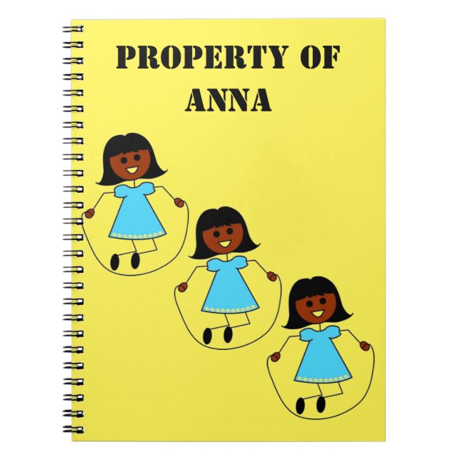 CUADERNO PEQUEÑA CHICA JUMPIMG ROPE (Frente)