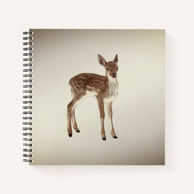 Cuaderno Pequeña cría de ciervo (Anverso)