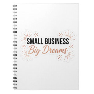 Cuaderno Pequeña Empresa Grandes Sueños Motivación Emprende
