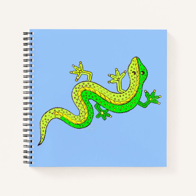 Cuaderno pequeña lagartija verde (Anverso)