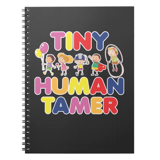 Cuaderno Pequeña niñera de cuidado diurno de Tamer Humano (Frente)
