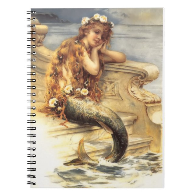 Cuaderno Pequeña sirena de vintage (Frente)