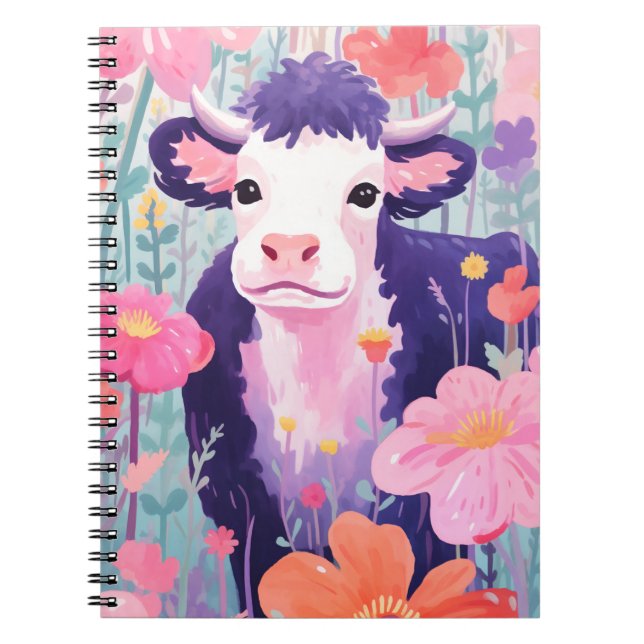 Cuaderno Pequeña vaca feliz (Frente)
