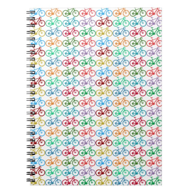 Cuaderno pequeñas bicicletas de color (Frente)