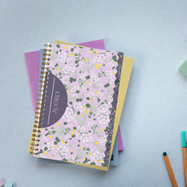 CUADERNO PEQUEÑAS FLORES LILAC & PURPLE