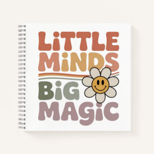 Cuaderno Pequeñas Mentes Grandes Sueños Cita Retro de Maest