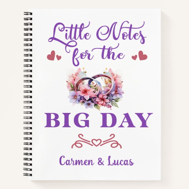 Cuaderno Pequeñas notas para el Big Day Notebook & Journal (Anverso)