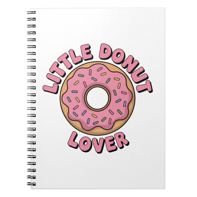 Cuaderno Pequeño Amante de Donut | Niños (Frente)