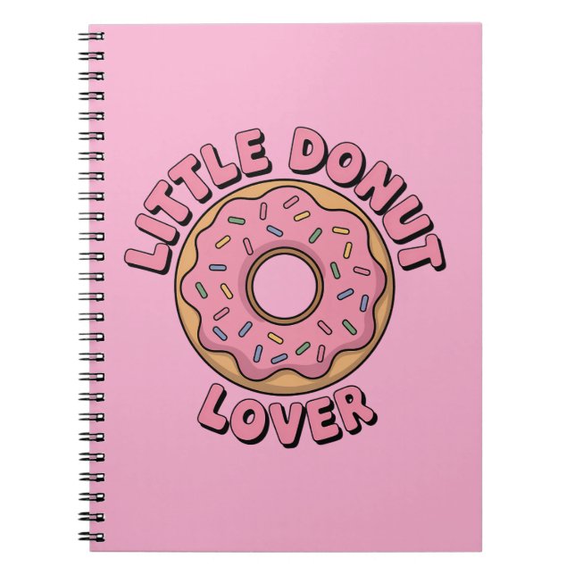 Cuaderno Pequeño Amante de Donuts | Niños (Frente)