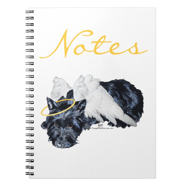 Cuaderno Pequeño Ángel Scottie Descansando (Frente)