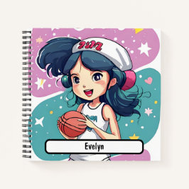 Cuaderno Pequeño Baller De Babe Con Nombre De Personalizado