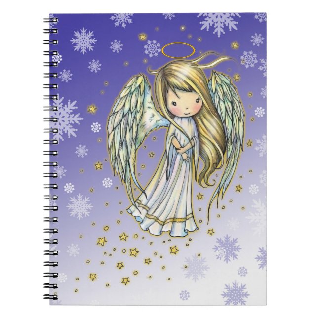 Cuaderno Pequeño bloc de notas de Chicas de Ángel de Nieve (Frente)