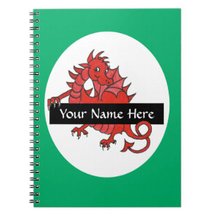 Cuaderno Pequeño bloc de notas de dragón rojo para personal
