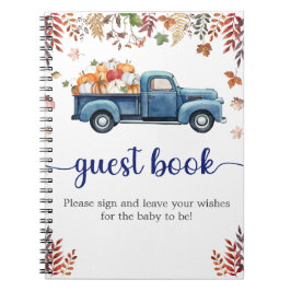 Cuaderno Pequeño bloc de notas del Baby Shower para calabaz
