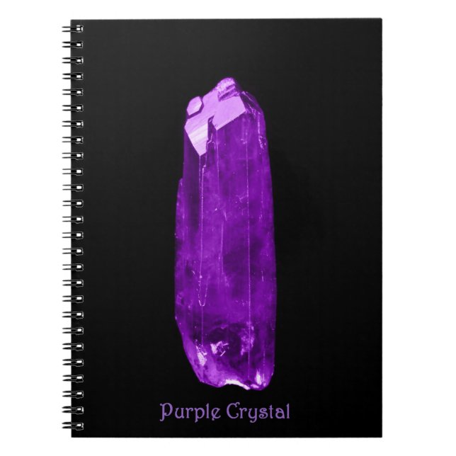 Cuaderno Pequeño bloc de notas morado de cristal (Frente)