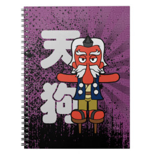 Cuaderno Pequeño Daitengu Yokai Grunge