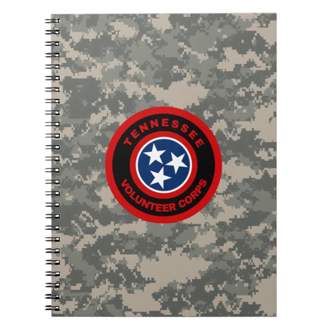 Cuaderno pequeño de camuflaje TVC (Frente)