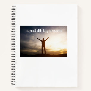 Cuaderno Pequeño Dih Grandes Sueños Meme Divertido