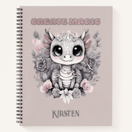 Cuaderno Pequeño Dragón "Crea Mágica" Rosa