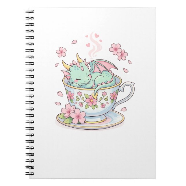 Cuaderno Pequeño Dragón de Té (Frente)