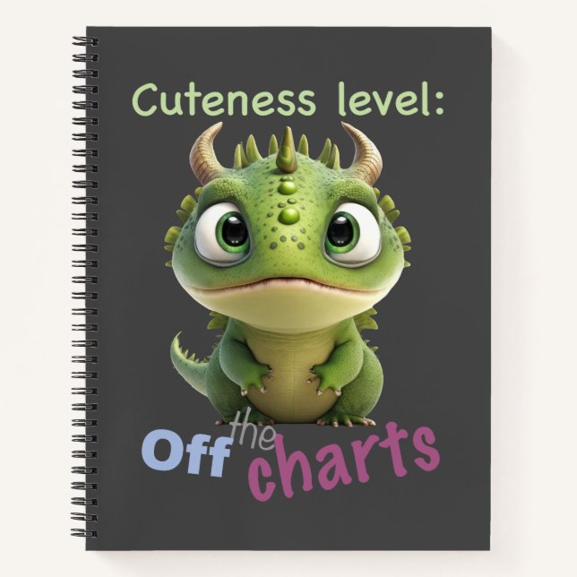 Cuaderno Pequeño Dragón Nivel de Cuidad Cuto Adorable Graci (Anverso)