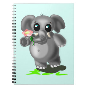 Cuaderno Pequeño elefante lindo