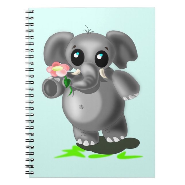 Cuaderno Pequeño elefante lindo (Frente)