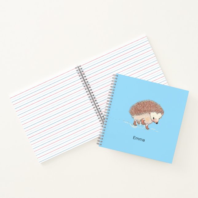 Cuaderno Pequeño erizo personalizado (Interior)