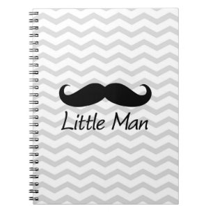 Cuaderno Pequeño Hombre Mustache Chevron Cute Boys