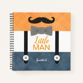 Cuaderno Pequeño hombre naranja navío bebé ducha de bebé li