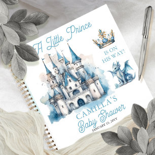 Cuaderno Pequeño invitado de Baby Shower Prince Boy