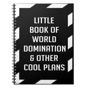 Cuaderno Pequeño Libro De Dominación Mundial Y Otros Planes